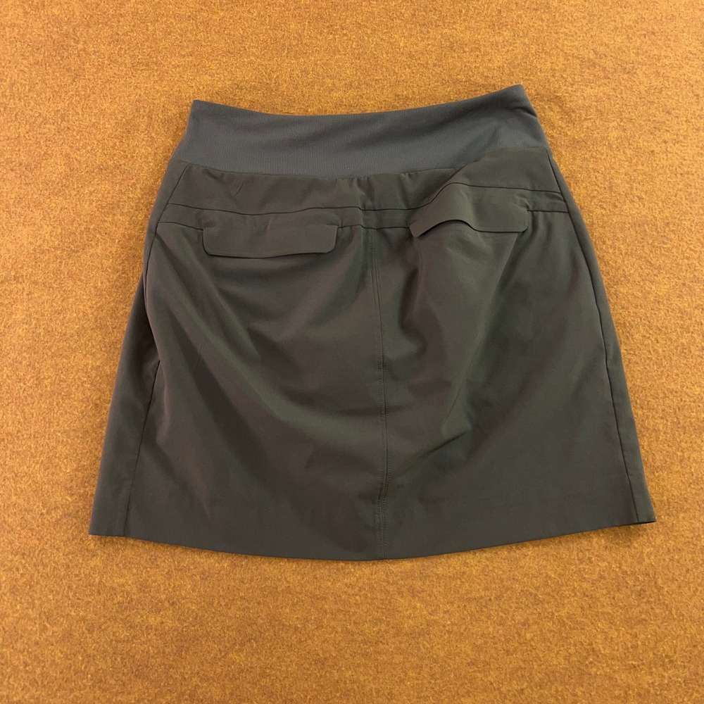 Athleta Womens Size 0 Gray Soho Skort Zipper Pockets Active Travel Skirt - Picture 9 of 13